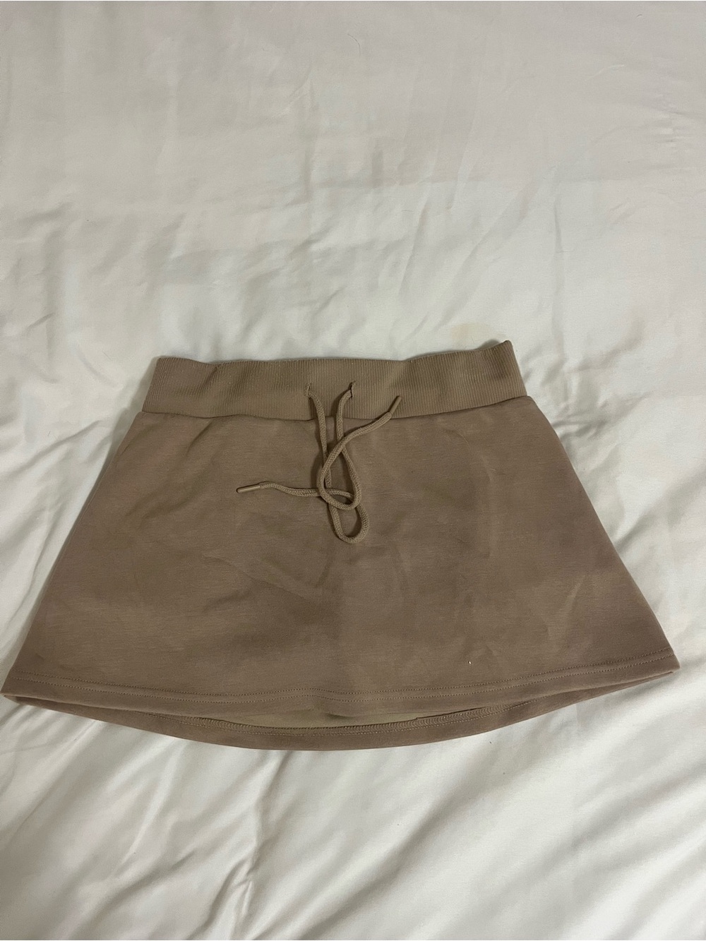 Love Tree Tan Sweat mini skirt